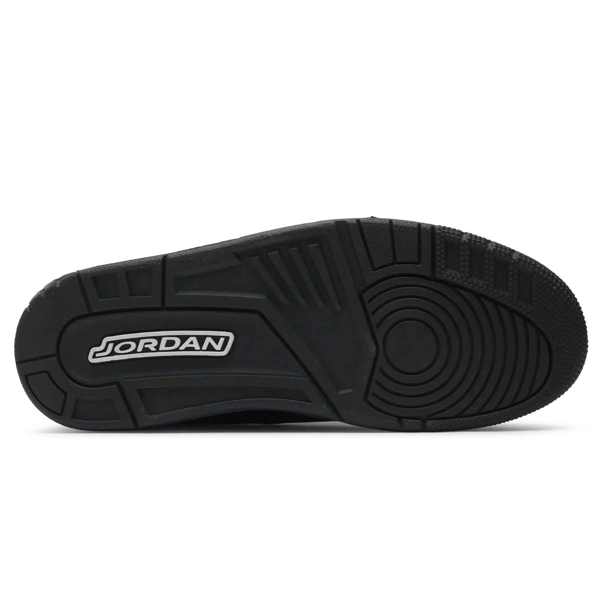 Sole View of Preloved - Air Jordan 3 Retro Black Cat (2025) CT8532-001